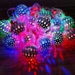 Home Decorative Lights Metal Snow Ball