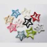 10pcs Cute Multicolor Star Pentagram Y2k Fashion Five Pointed Star Hair Clip Set