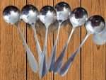 NOVA Stainless Steel Round Soup Spoon set of 6 Pcs