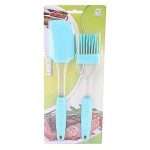 Silicone Spatula and Pastry, cake and oil Brush Set 2 pcs