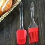 Silicone Spatula and Pastry, cake and oil Brush Set 2 pcs 4